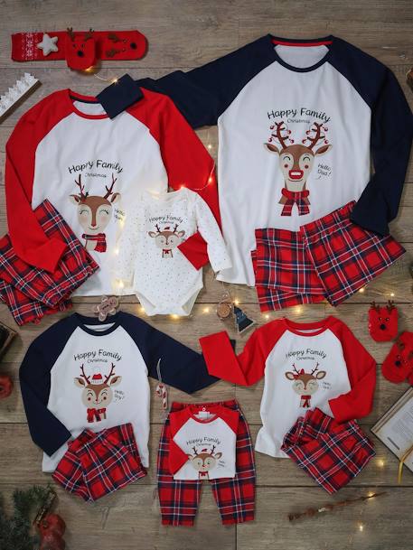 Capsule Collection: Baby Weihnachts-Schlafanzug Oeko-Tex - wollweiß - 2