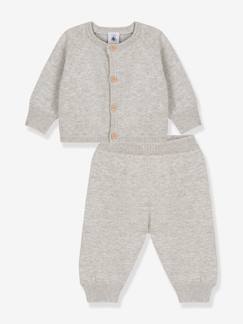 Babymode-Baby-Sets-Baby-Set: Strickjacke & Hose PETIT BATEAU