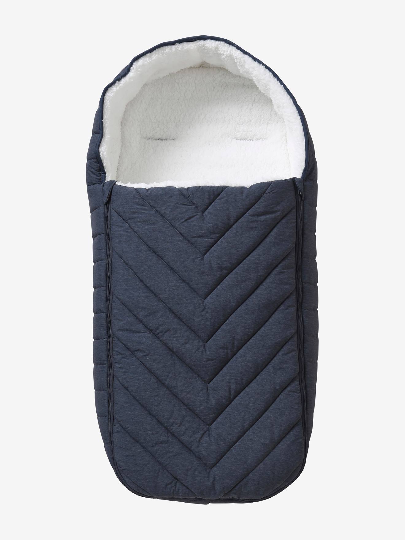 Vertbaudet Gesteppter Kinderwagen-Ausfahrsack Nachtblau Einheitsgröße