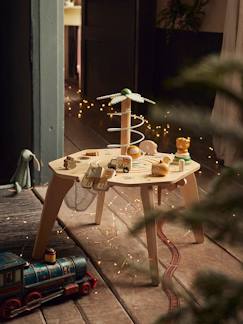 Spielzeug-Baby-Tasten & Greifen-Kinder Activity-Tisch „Pandafreunde“, Holz FSC