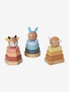 Spielzeug-Baby-Tasten & Greifen-3er-Set Baby Stapelfiguren „Waldfreunde“, Holz FSC