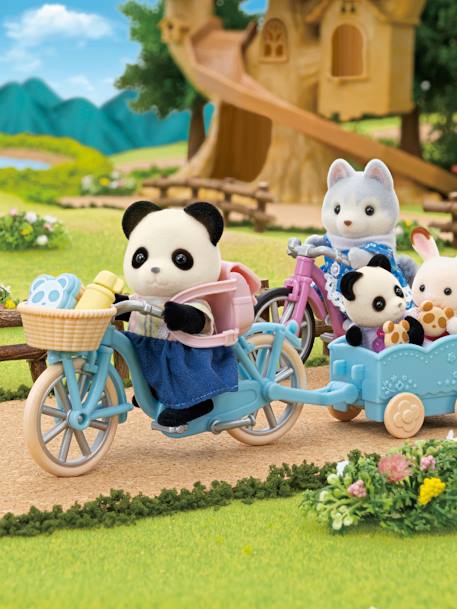 Panda-Mädchen, Fahrrad & Anhänger SYLVANIAN FAMILIES - mehrfarbig - 5