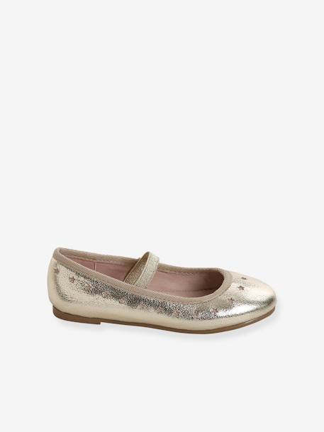 Mädchen Ballerinas - gold+rosa - 2