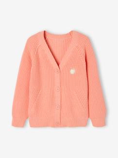 Maedchenkleidung-Pullover, Strickjacken & Sweatshirts-Strickjacken-Mädchen Strickjacke mit V-Ausschnitt
