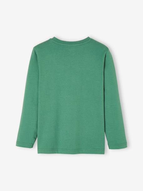 Jungen Shirt, Schriftzug BASIC Oeko-Tex - blau+grün+orange+schwarz+senfgelb - 5