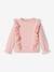 Mädchen Sweatshirt, bestickte Volants - zartrosa - 3