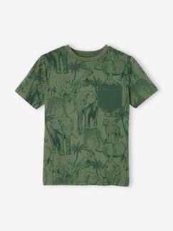 Jungenkleidung-Shirts, Poloshirts & Rollkragenpullover-Jungen T-Shirt, Print und Brusttasche Oeko-Tex