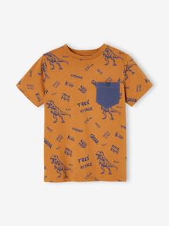 Jungenkleidung-Shirts, Poloshirts & Rollkragenpullover-Shirts-Jungen T-Shirt, Print und Brusttasche Oeko-Tex