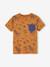 Jungen T-Shirt, Print und Brusttasche Oeko-Tex - braun+dunkelblau+moosgrün+ziegel - 1