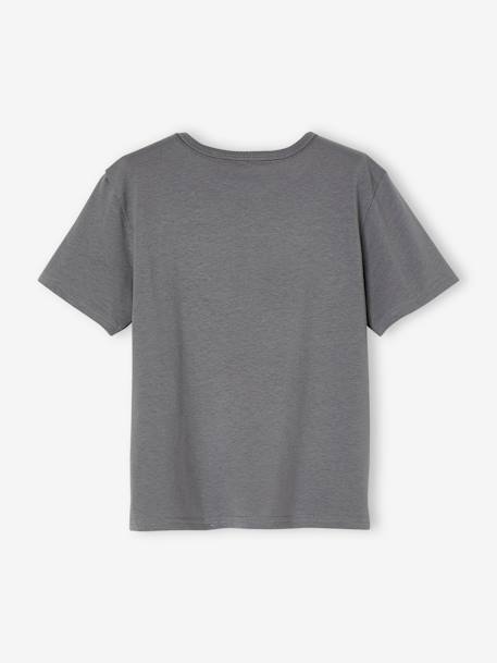 Jungen T-Shirt, grafischer Print Oeko-Tex - grau+hellblau+violett+wollweiß - 3