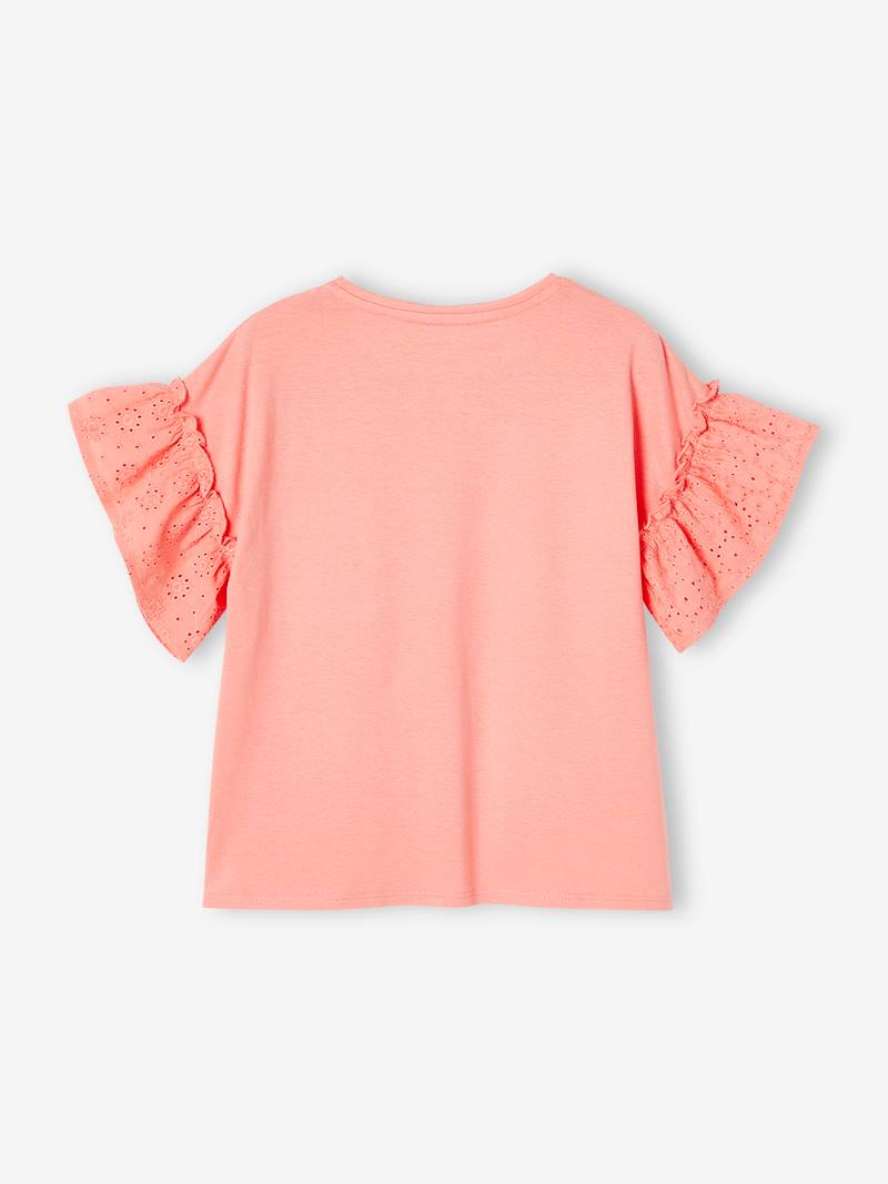 Lot De 3 T-shirts Fille Vertbaudet - Motifs Irisés Et Coloris Tendance - 100% Coton