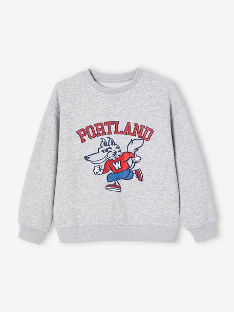 Jungen Sport-Sweatshirt, Portland - grau meliert - 2