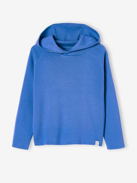 Jungen Kapuzenpullover Oeko-Tex - blau+senfgelb - 1