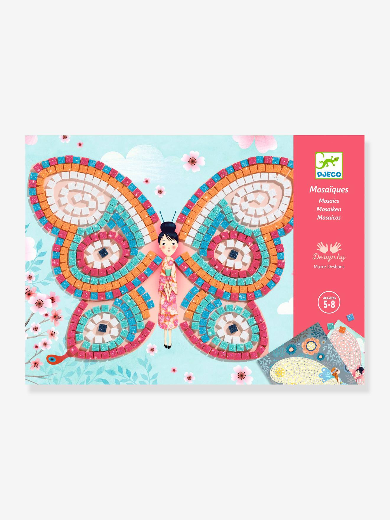 Bastel-Set Mosaikbilder SCHMETTERLING DJECO