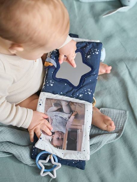 Baby Stoffbuch mit Fotos „Sternenhimmel“ - blau - 5
