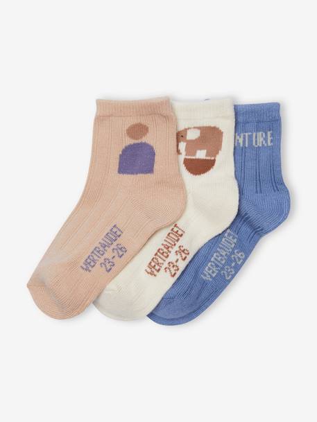 3er-Pack Baby Socken mit Motiv Oeko-Tex - beige - 1