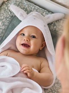 Babymode-Bio-Kollektion: Baby-Set aus Badetuch und Waschhandschuh