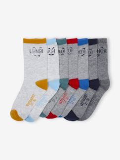 Jungenkleidung-Unterwäsche & Socken-Socken-7er-Pack Kinder Socken mit Wochentag Oeko-Tex