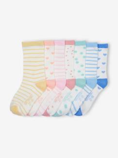 Maedchenkleidung-Unterwäsche, Socken, Strumpfhosen-7er-Pack Mädchen Socken mit Wochentag Oeko-Tex