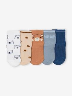 Babymode-5er-Pack Baby Socken mit Bär Oeko-Tex