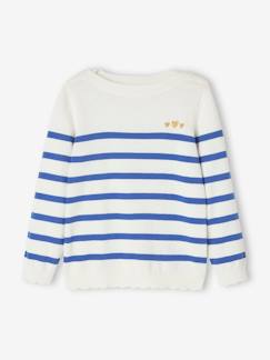 Maedchenkleidung-Pullover, Strickjacken & Sweatshirts-Pullover-Mädchen Ringelpullover Oeko-Tex