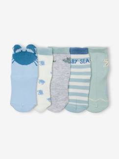 Babymode-5er-Pack Baby Socken „Sea Baby“ Oeko-Tex