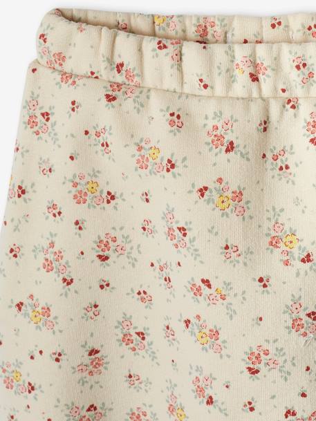 Baby Sweathose für Neugeborene - beige meliert wal+graubraun bedruckt+hellbeige+hellgrau meliert+nachtblau+rosa bedruckt+wollweiß+wollweiß bedruckt obst+wollweiß bedruckt safari - 25