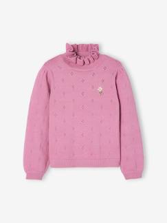Maedchenkleidung-Pullover, Strickjacken & Sweatshirts-Mädchen Pullover, Pointellestrick Oeko-Tex