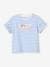 Mädchen T-Shirt mit Paillettenherz - blau gestreift+himmelblau+marine+wollweiß gestreift - 2