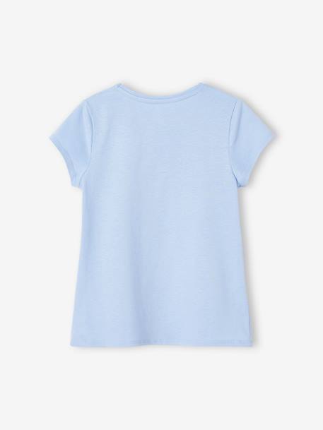 Mädchen T-Shirt, Message-Print BASIC Oeko-Tex - bonbon rosa+erdbeer+hellblau+himmelblau+koralle+marine+rot+tannengrün+vanille+wollweiß - 8