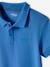 Jungen Poloshirt, kurze Ärmel Oeko-Tex - blau+grau meliert+graugrün+hellblau+marine+rot+weiß - 3