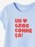 Mädchen T-Shirt, Message-Print BASIC Oeko-Tex - bonbon rosa+erdbeer+hellblau+himmelblau+koralle+marine+rot+tannengrün+vanille+wollweiß - 9