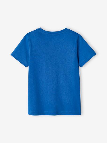Jungen T-Shirt mit Schriftzug BASIC Oeko-Tex - aqua+blau+hellblau+hellgelb+nachtblau+orange+orange+wollweiß - 6