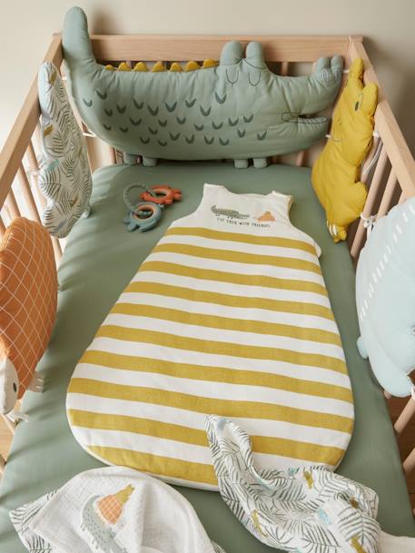 Ärmelloser Baby Schlafsack „Trek“ Oeko-Tex - braun gestreift - 2