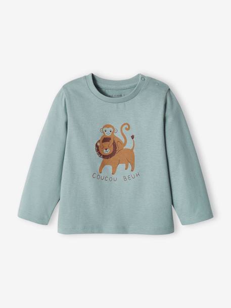 2er-Pack Baby Shirts BASIC - bronze+graublau+wollweiß - 9