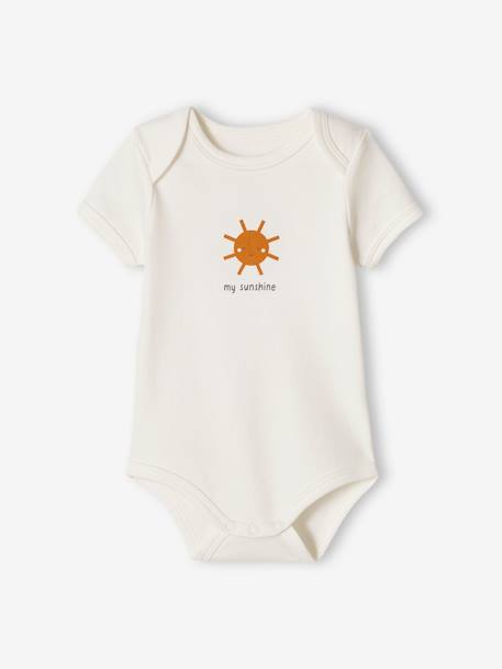 5er-Pack kurzärmelige Baby Schlupfbodys „Sunshine“ - aqua - 8