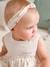 Kleid mit Haarband für Mädchen Baby Oeko Tex - altrosa+graugrün bedruckt+wollweiß+zartrosa+zartrosa - 12