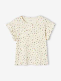 Maedchenkleidung-Mädchen T-Shirt mit Blumenmuster