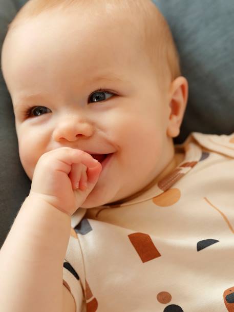 5er-Pack Baby Schlupfbodys mit Elefanten Oeko-Tex - wollweiß - 14