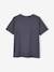 Jungen T-Shirt, Tierprint - grau meliert+nachtblau - 6