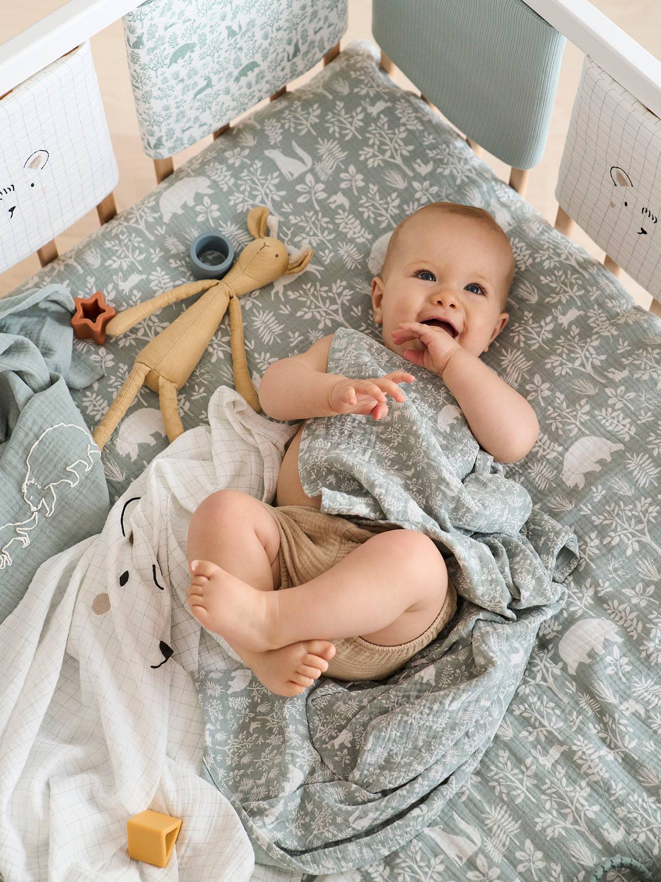 Thumbnail - 3er-Pack Baby Wickeltücher WALDSPAZIERGANG