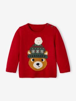 Babymode-Pullover, Strickjacken & Sweatshirts-Baby Weihnachtspullover, Bär