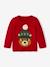 Baby Weihnachtspullover, Bär - rot - 1