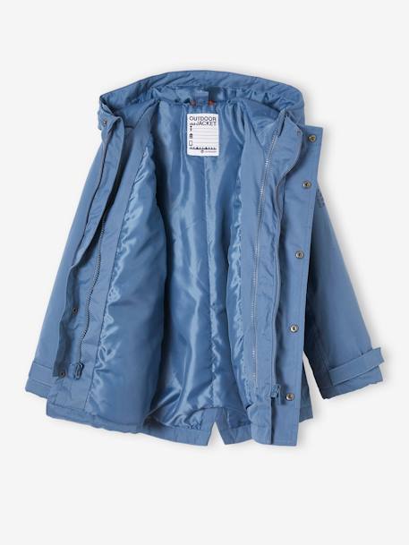Jungen 3-in-1-Jacke mit Recycling-Polyester - braun+dunkelblau+khaki+marine - 12