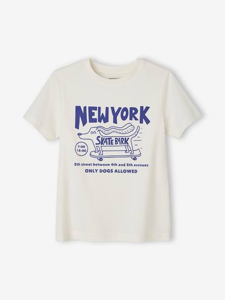 Jungen T-Shirt mit Schriftzug BASIC Oeko-Tex - aqua+blau+hellblau+hellgelb+nachtblau+orange+orange+wollweiß - 28