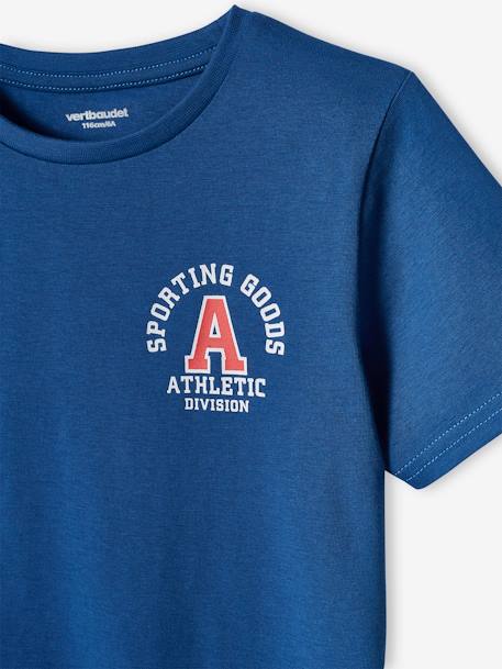 Jungen Sport T-Shirt BASIC Oeko-Tex - blau+grau meliert+marine - 5
