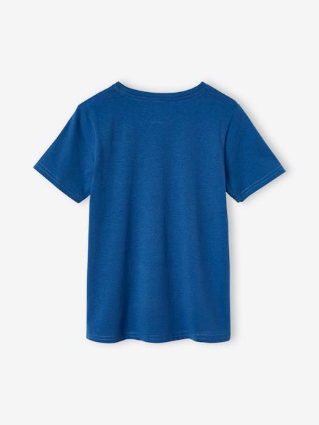 Jungen Sport T-Shirt BASIC Oeko-Tex - blau+grau meliert+marine - 4
