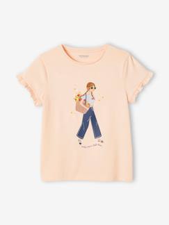 Maedchenkleidung-Shirts & Rollkragenpullover-Shirts-Mädchen T-Shirt mit Fahrrad Oeko Tex