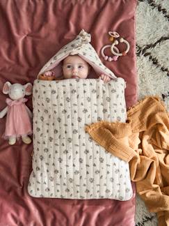 Babymode-Mäntel, Jacken, Overalls & Ausfahrsäcke-Baby Ausfahrsack, Musselin, personalisierbar