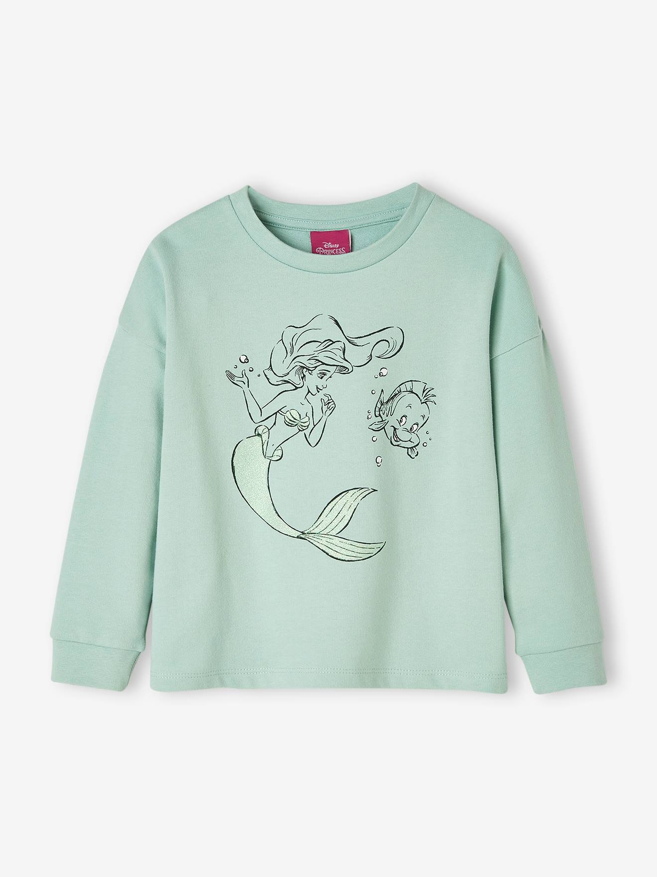 319 Mädchen Sweatshirt die Arielle, Meerjungfrau hellblau in